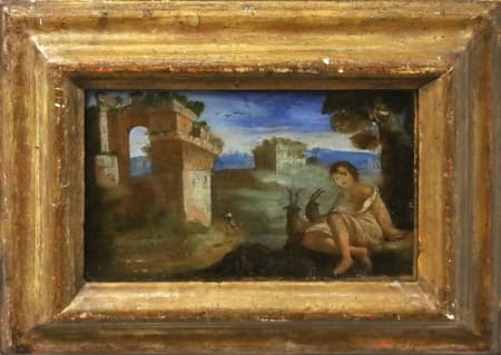 Veneta Scuola — Paesaggio con pastorello